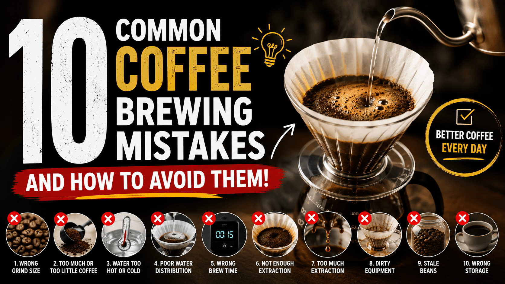 10 Common Coffee Brewing Mistakes and How to Avoid Them